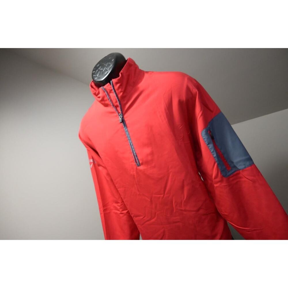 Callaway Windbreaker Golf Jacket 1/4 Zip Mesh Lined Pullover Mens Size Medium‎